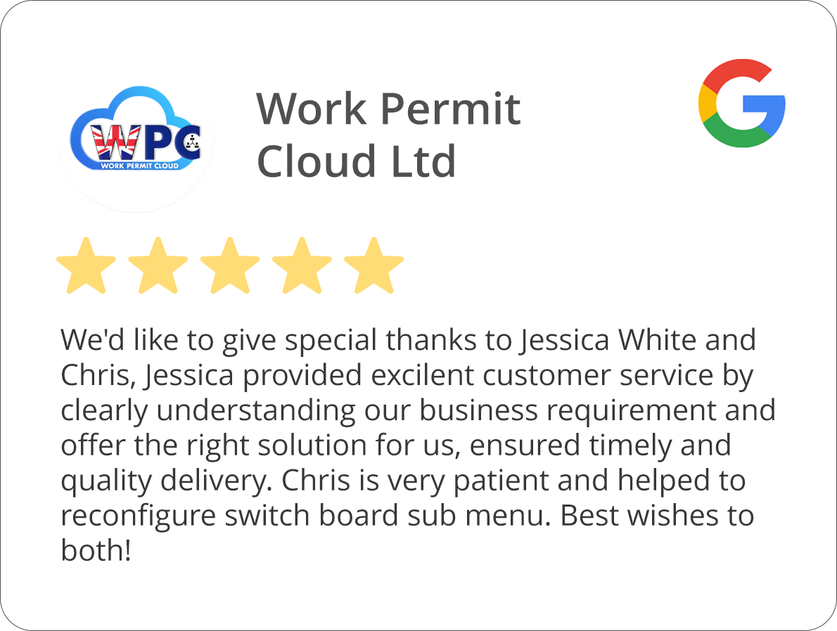 Review From Work Permit Cloud